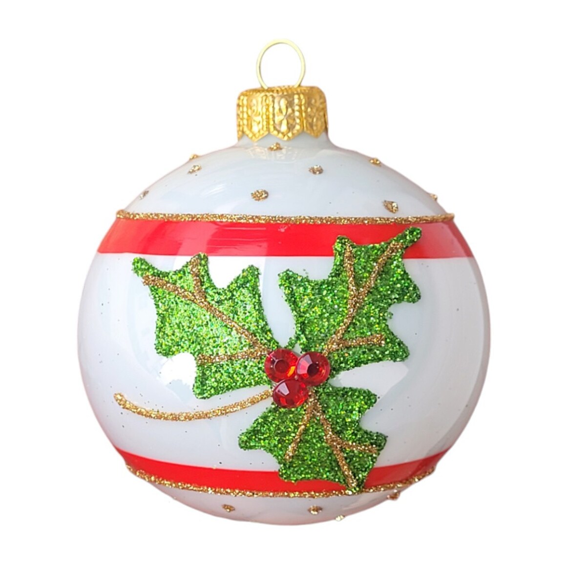 Bombka szklana 4 szt. FOLIUM VIRIDE Ø 120 mm