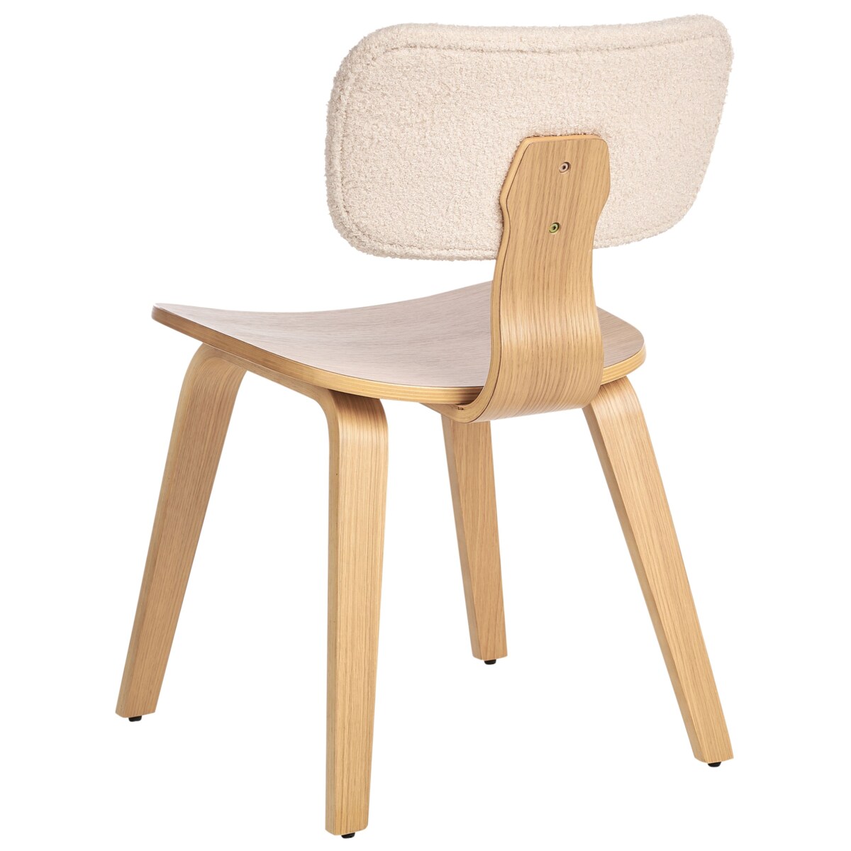 Zestaw 2 krzeseł do jadalni LUCINDA Drewno Jasne drewno