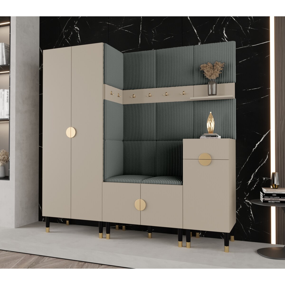 Garderoba do przedpokoju Abiks PALERMO 1 kaszmir+poso60