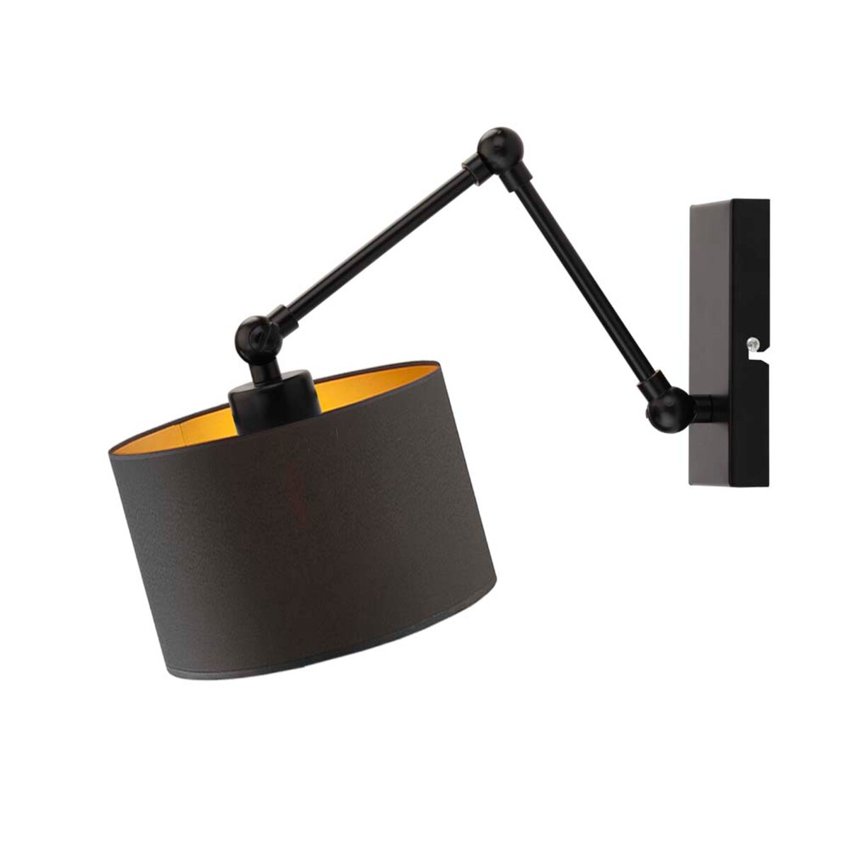 Kinkiet przegubowy lampa ścienna lampa na ścianę regulowany z abażurem walec SOUL