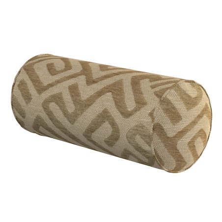 Poduszka wałek prosty, kawowe wzory na beżowym tle, Ø16 x 40 cm, Cosy Home