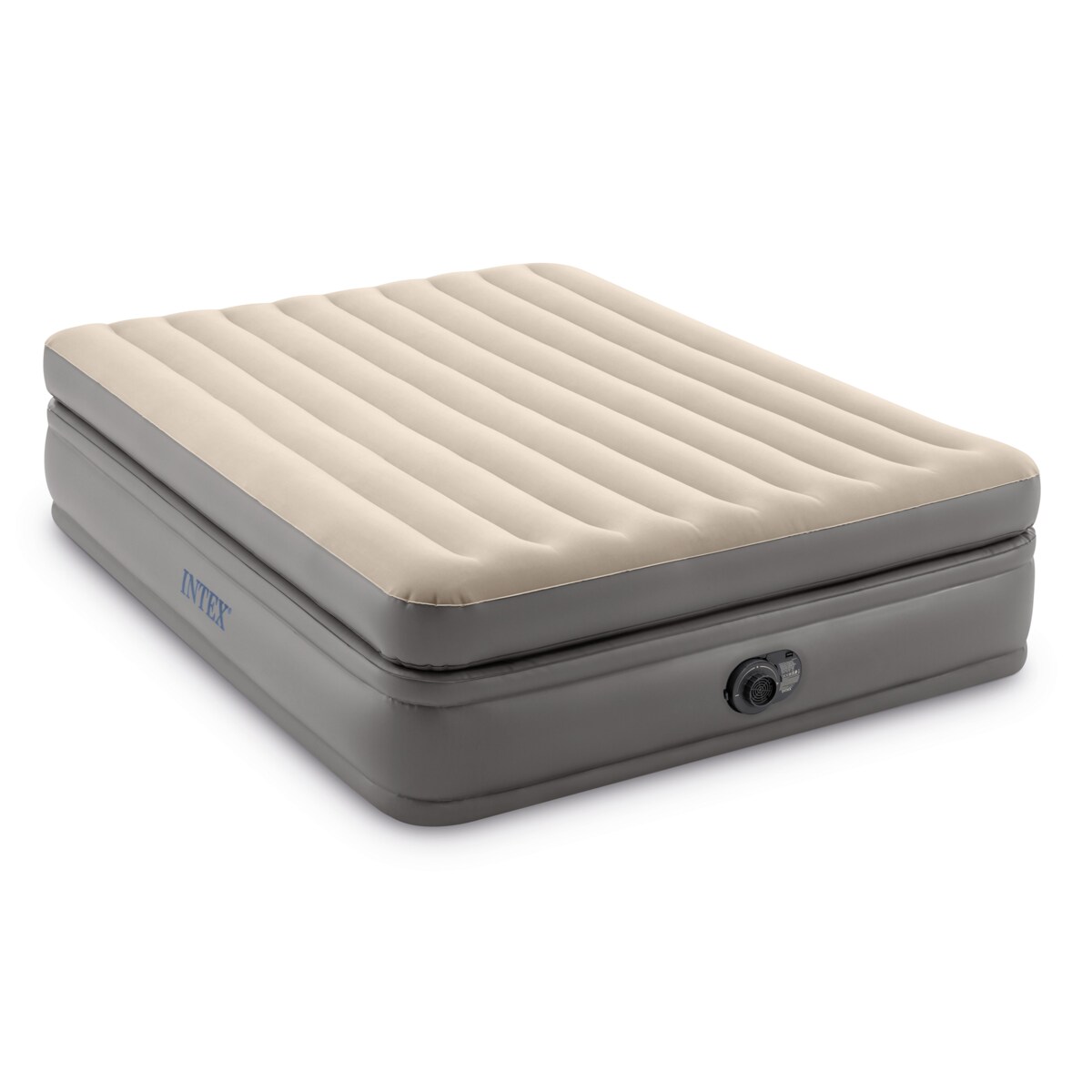 Materac dmuchany welurowy z pompką łóżko Intex 64164ND