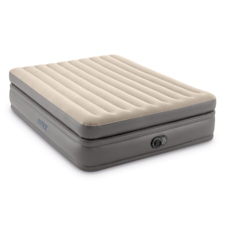 Materac dmuchany welurowy z pompką łóżko Intex 64164ND