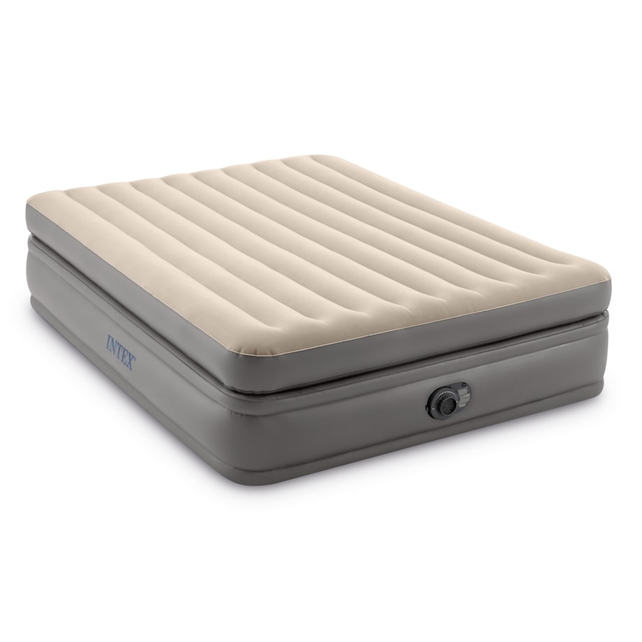 Materac dmuchany welurowy z pompką łóżko Intex 64164ND