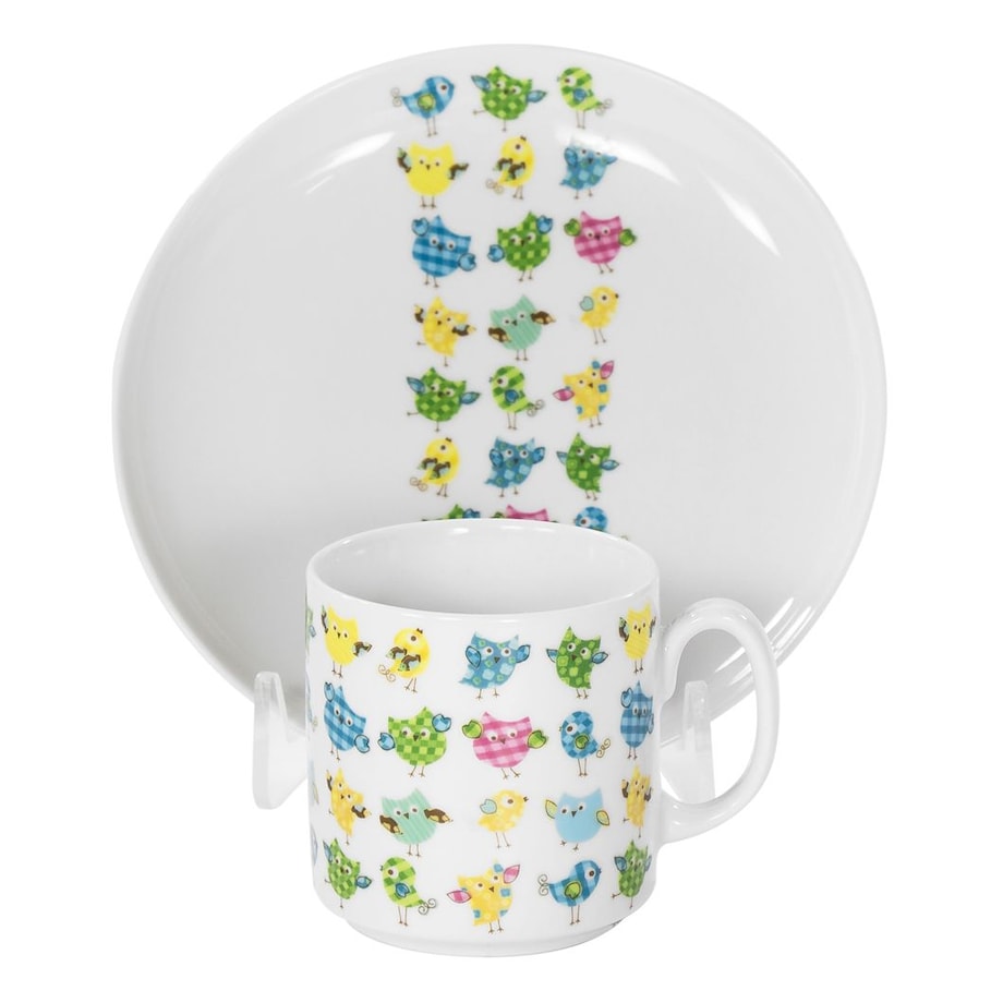 Zestaw dziecięcy dla 1 osoby 3 el. Sowy G376