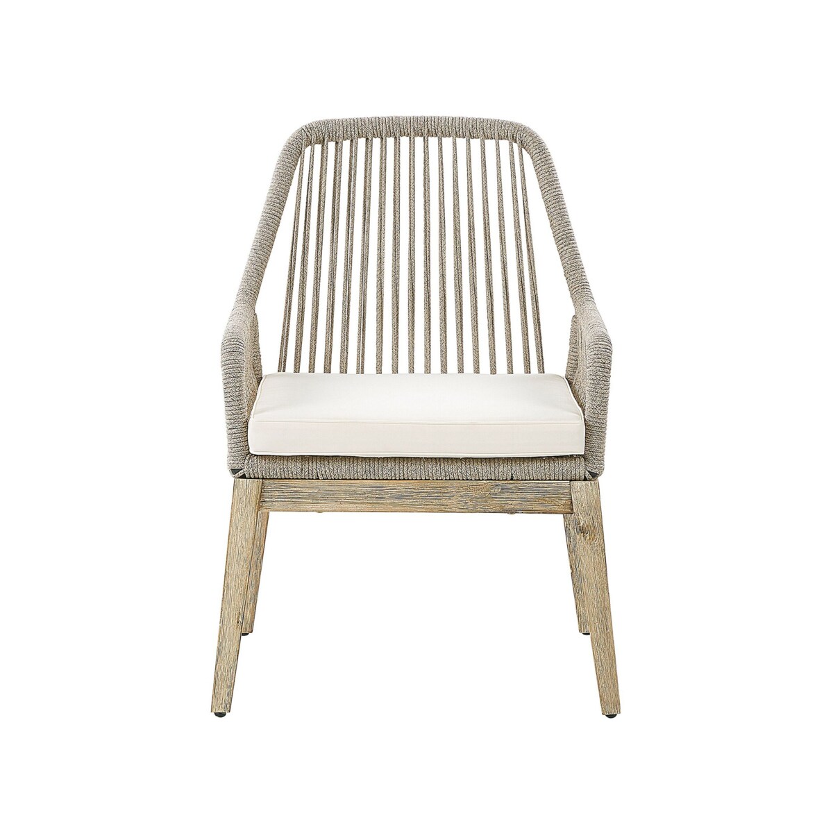 Zestaw 2 krzeseł ogrodowych beżowy OLBIA