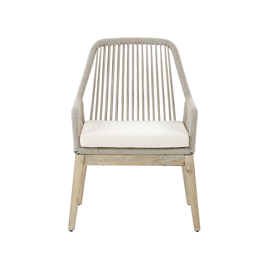 Zestaw 2 krzeseł ogrodowych beżowy OLBIA