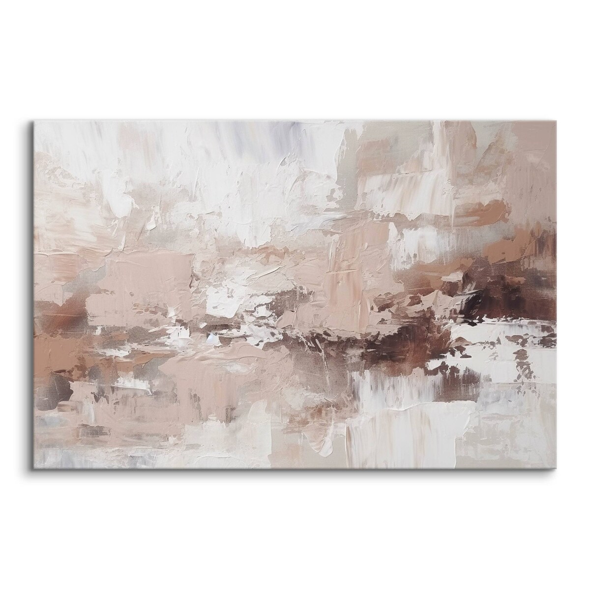 Obraz Canvas Do Salonu Abstrakcyjne Wzory Farba Beżowa Dekoracja 120x80cm