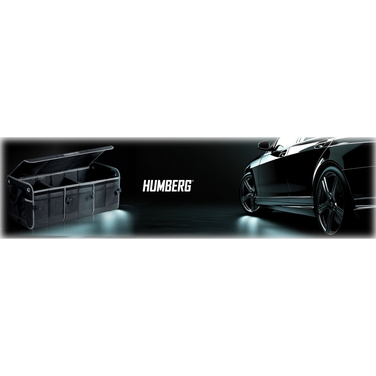 Organizer torba do bagażnika samochodu auta kufer usztywniony skrzynia na rzepy Humberg