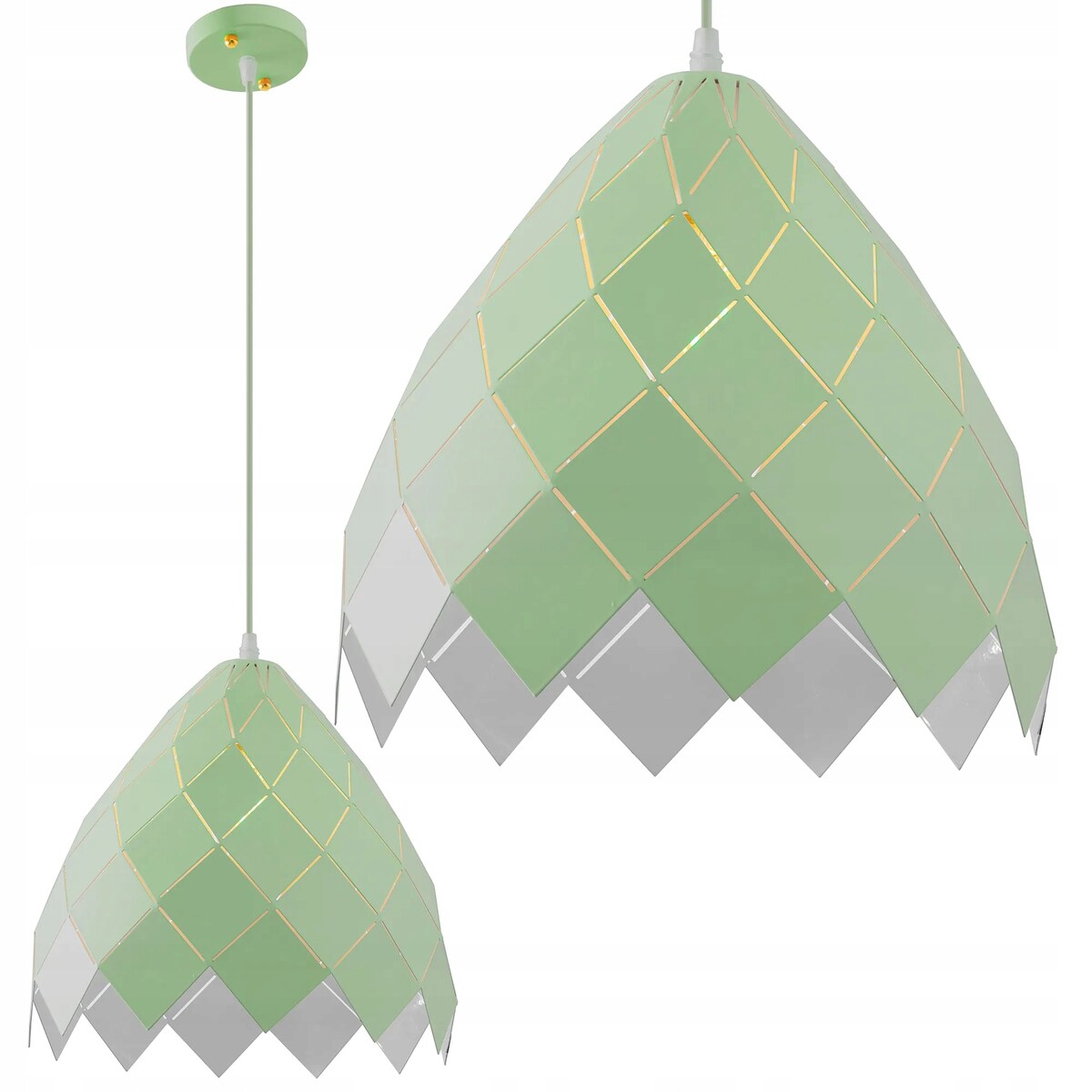 Lampa Sufitowa Wisząca App339-1Cp Zielona