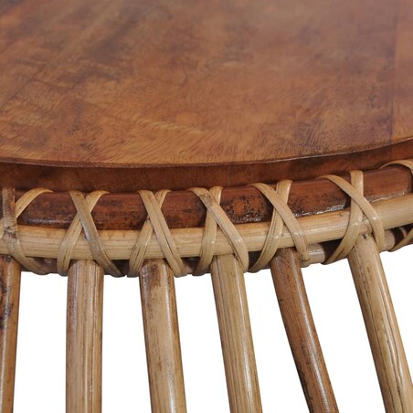 vidaXL Stoliki kawowe, 2 szt., naturalny rattan