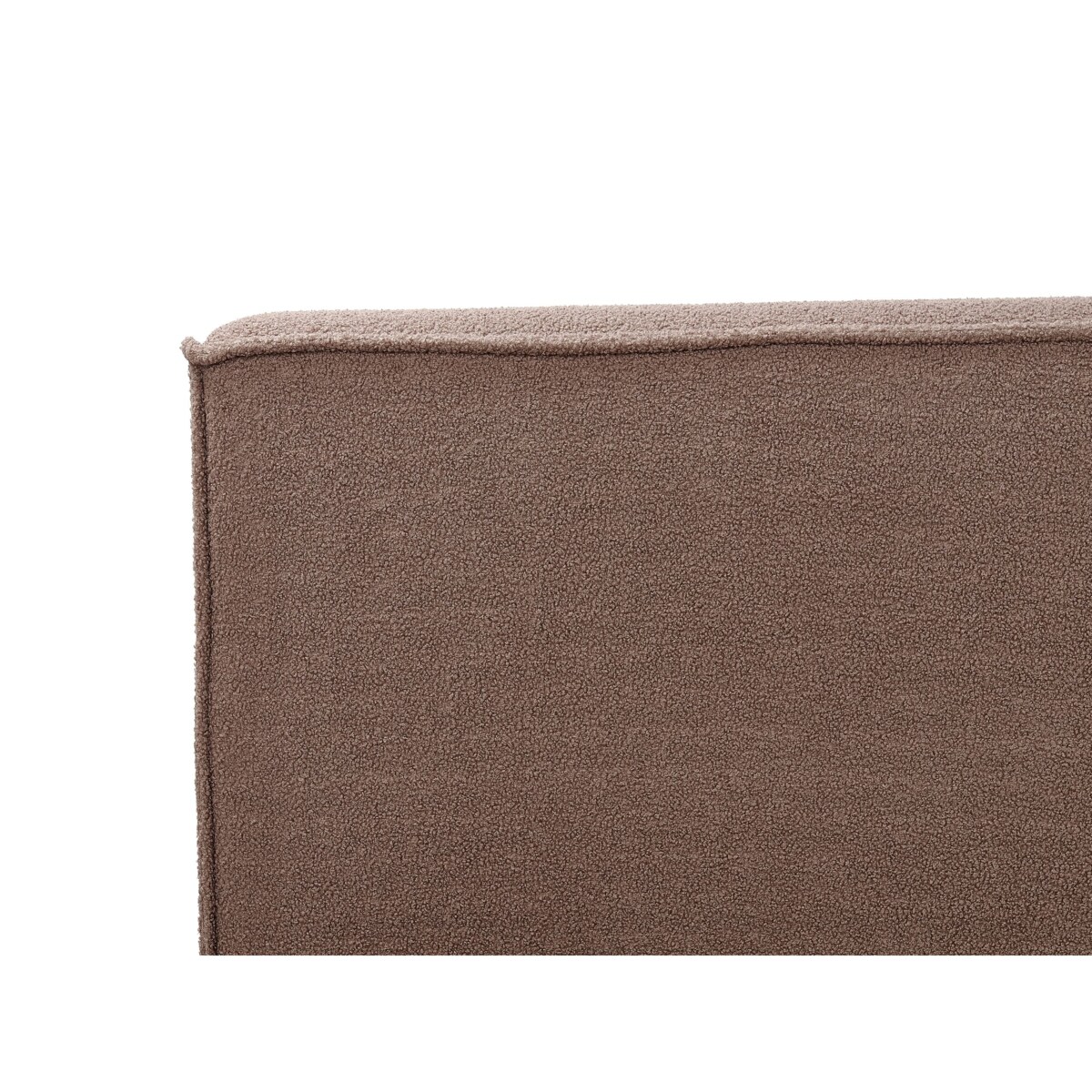 Łóżko boucle 160 x 200 cm brązowe LINARDS