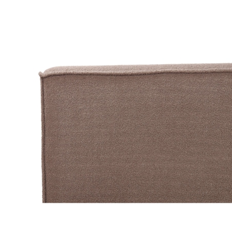 Łóżko boucle 160 x 200 cm brązowe LINARDS