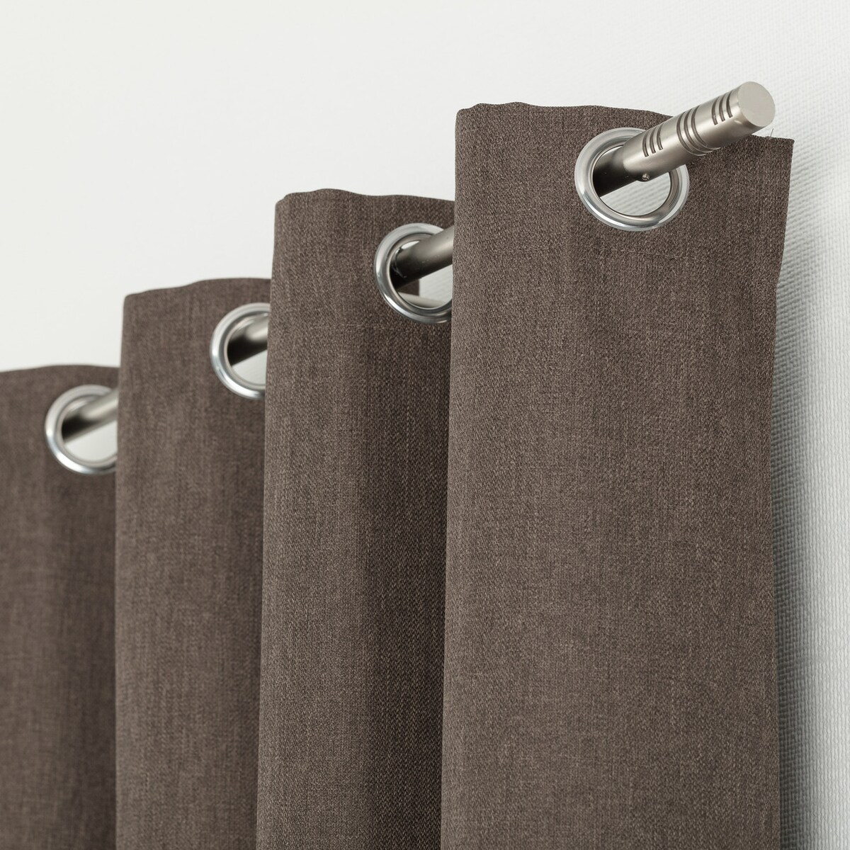 Zasłona BASIC na na kółkach 140x280 cm brązowy melanż 1 szt. 140x280 brązowy