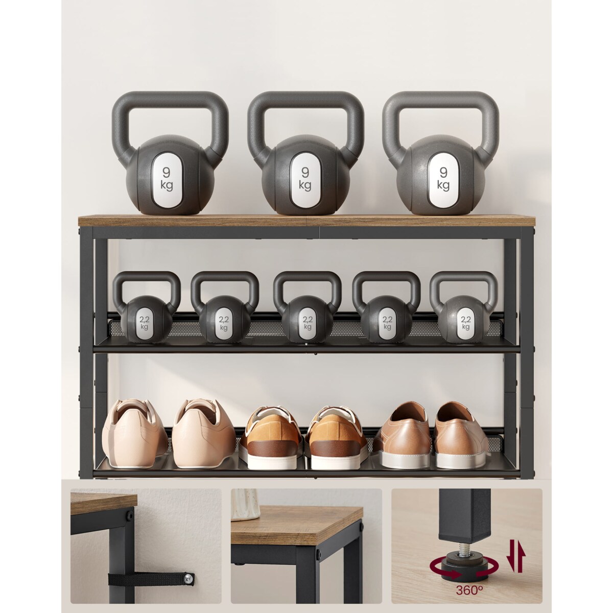 Szafka Na Buty 75X28X93 Cm Sonoma