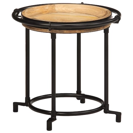 vidaXL 2-częściowy zestaw stolików bocznych z litego drewna mango