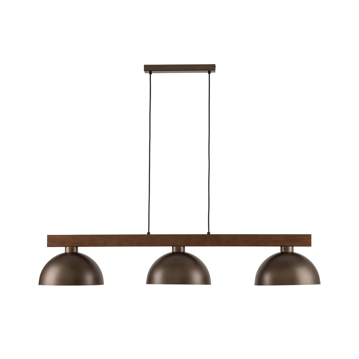 Lampa wisząca TK Lighting OSLO BROWN 6299 3xE27 metal drewno regulowana industrialna