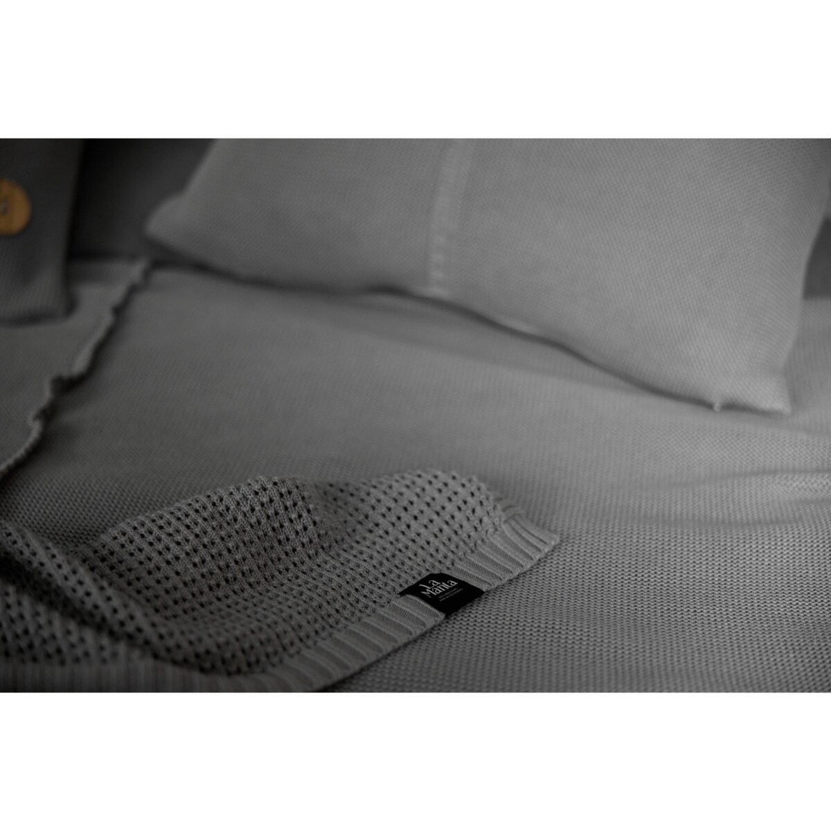 Narzuta klasyczna szara, 220 x 240 cm, La Manta