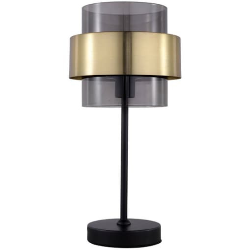 Lampa biurkowa Miele LP-866/1T BK szklana czarna złota