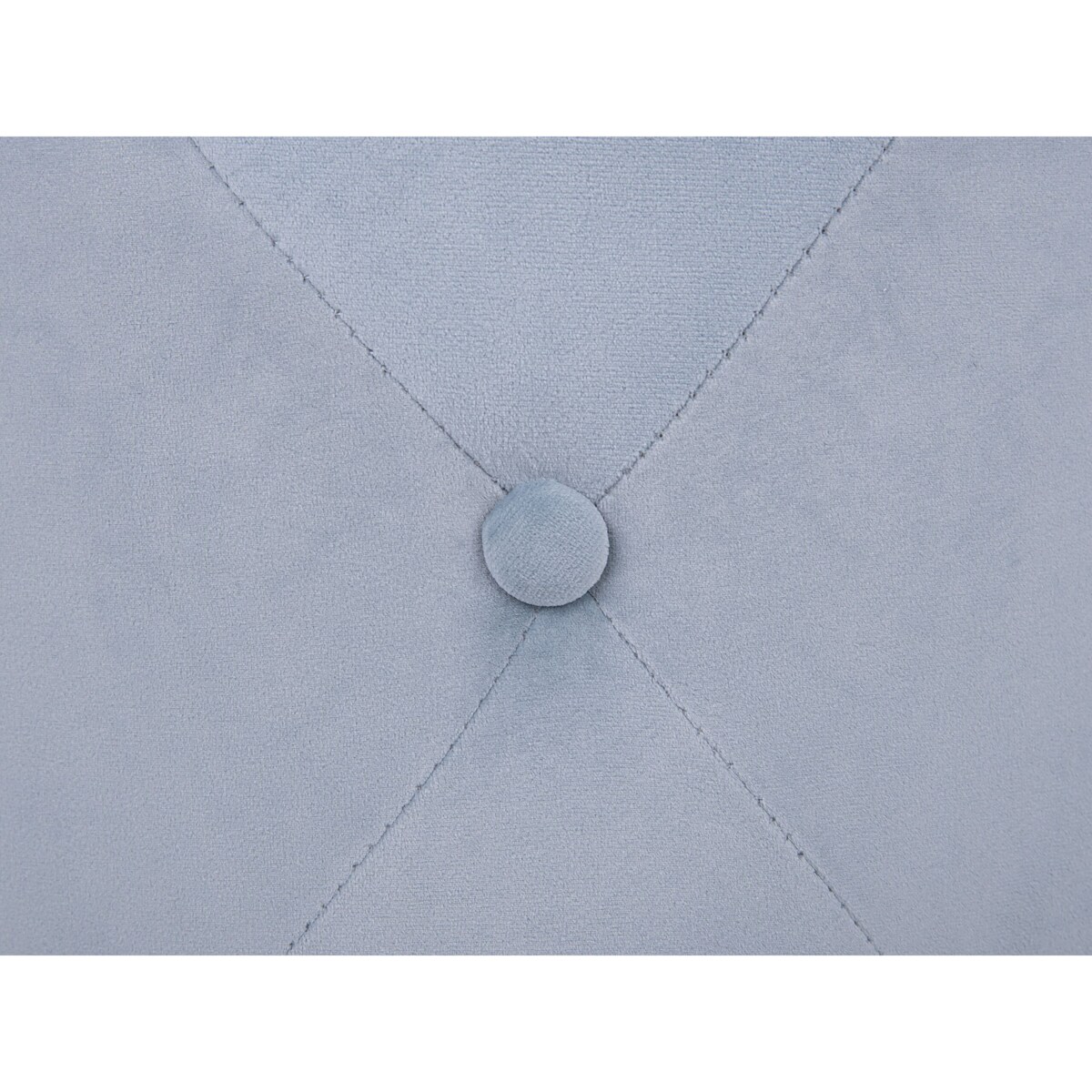 Puf welurowy ⌀ 40 cm szary COROLLA