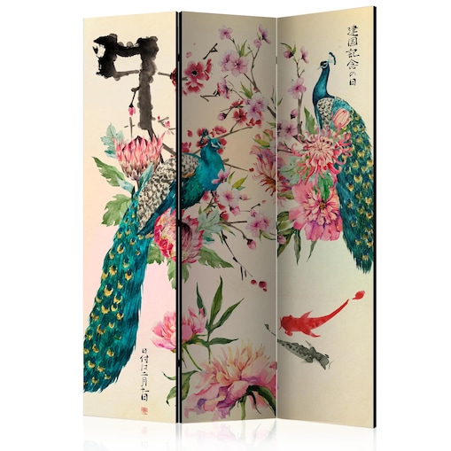 Parawan jednostronny Orient 135x172 cm 3-częściowy wielokolorowy