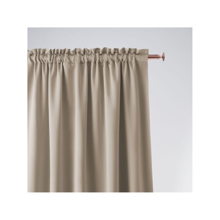 Gotwa Zasłona do Salonu Beżowa 140 x 280 Taśma Żabki Tunel Aura Boho Gładka