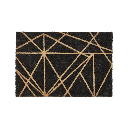 Wycieraczka KISOKOMA 40 x 60 cm Włókno kokosowe Czarny