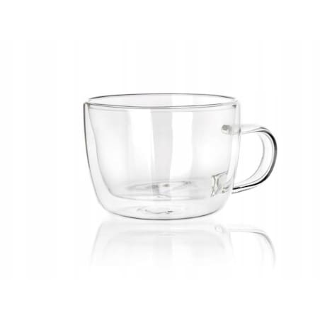 SZKLANKA PODWÓJNA ŚCIANKA 2szt na cappuccino kawę herbatę 310 ml termiczna