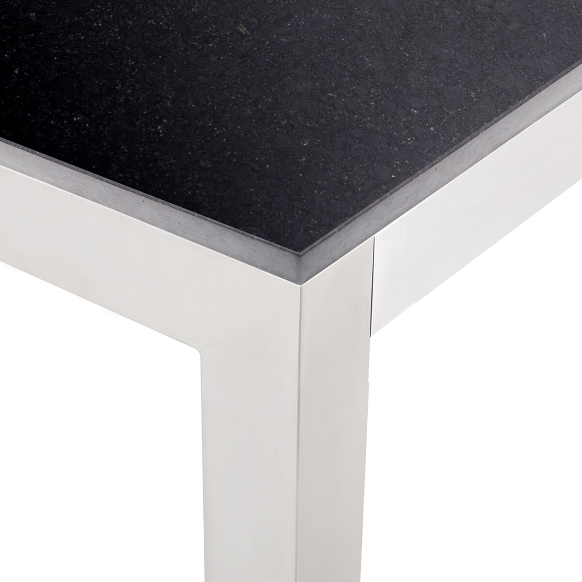 Stół ogrodowy GROSSETO 180 cm 90 cm Polerowany Granit Czarny