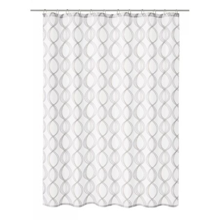 Kleine Wolke Classy Tekstylna Zasłona prysznicowa biała 180x180 cm