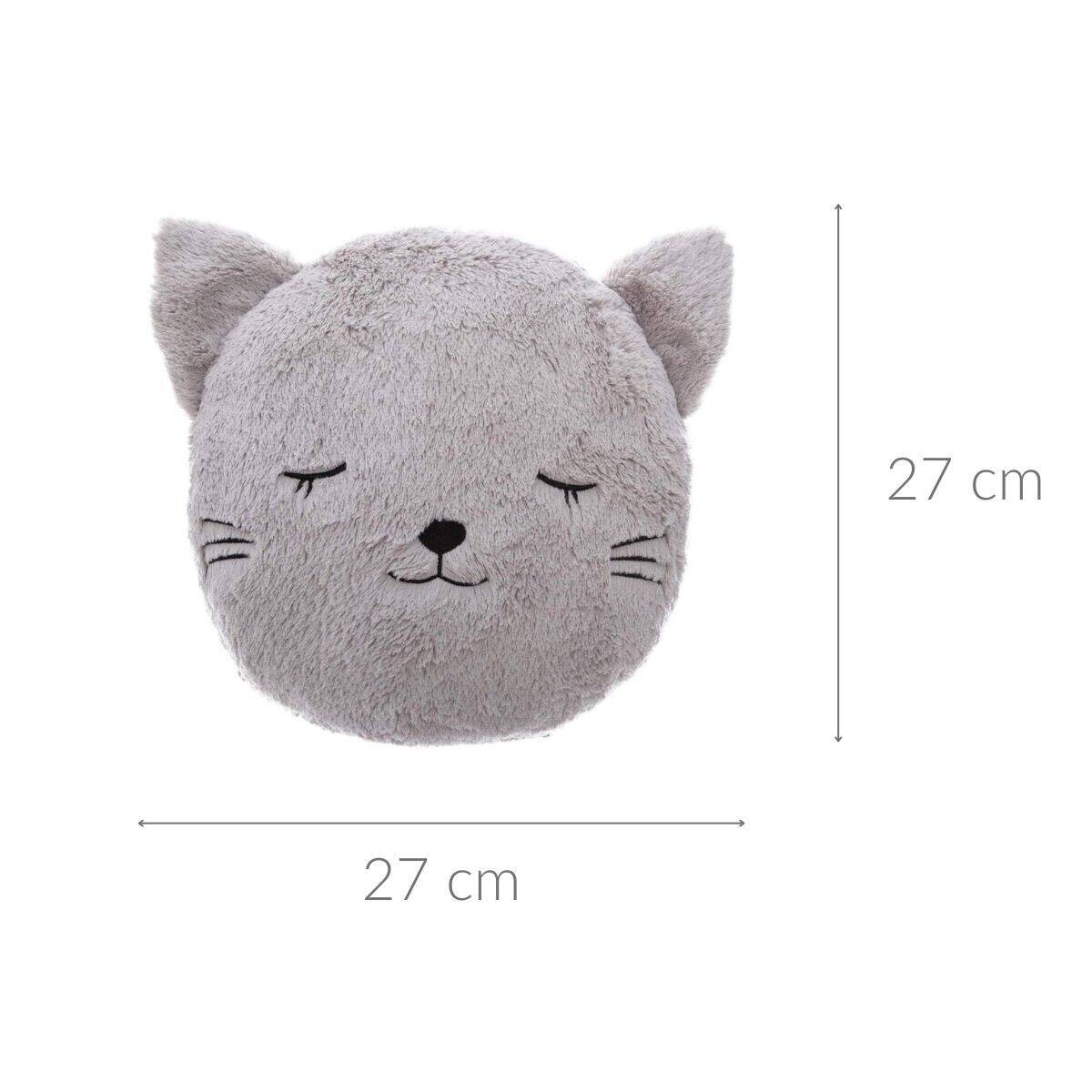 Poduszka ozdobna do łóżeczka dziecięcego, motyw kotka, 27 x 27 cm