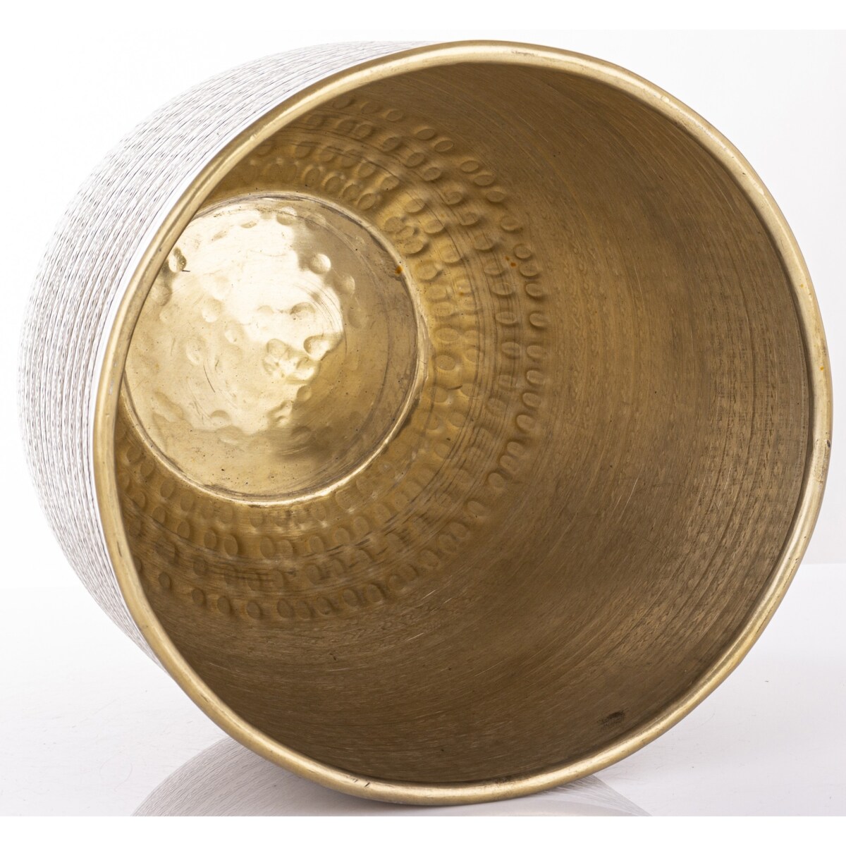 Osłonka 2 szt. metalowa, 21x45x31 cm postarzana, stare złoto