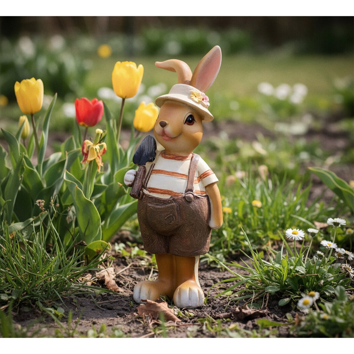 Zając ceramiczny wielkanocny figurka na Wielkanoc