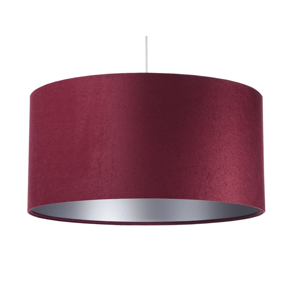 Lampa wisząca HOME 50 bordowa/srebrna