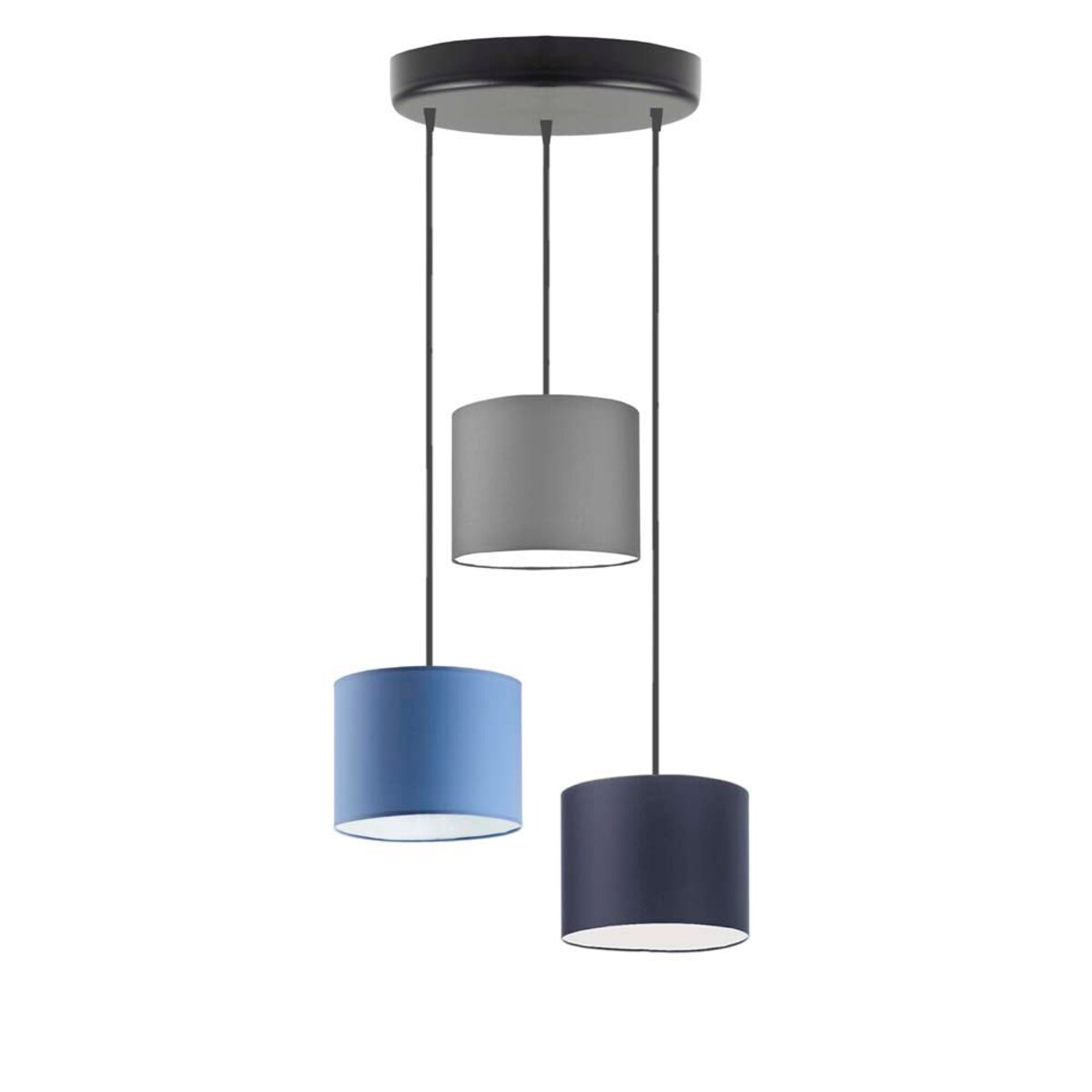 Lampa wisząca zwis żyrandol sufitowa z abażurami walec JAZZ Z3
