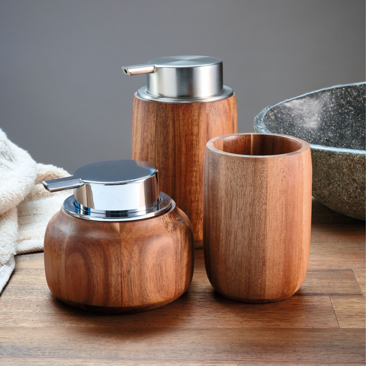 Kleine Wolke Madera Kubek łazienkowy Brown Brązowy