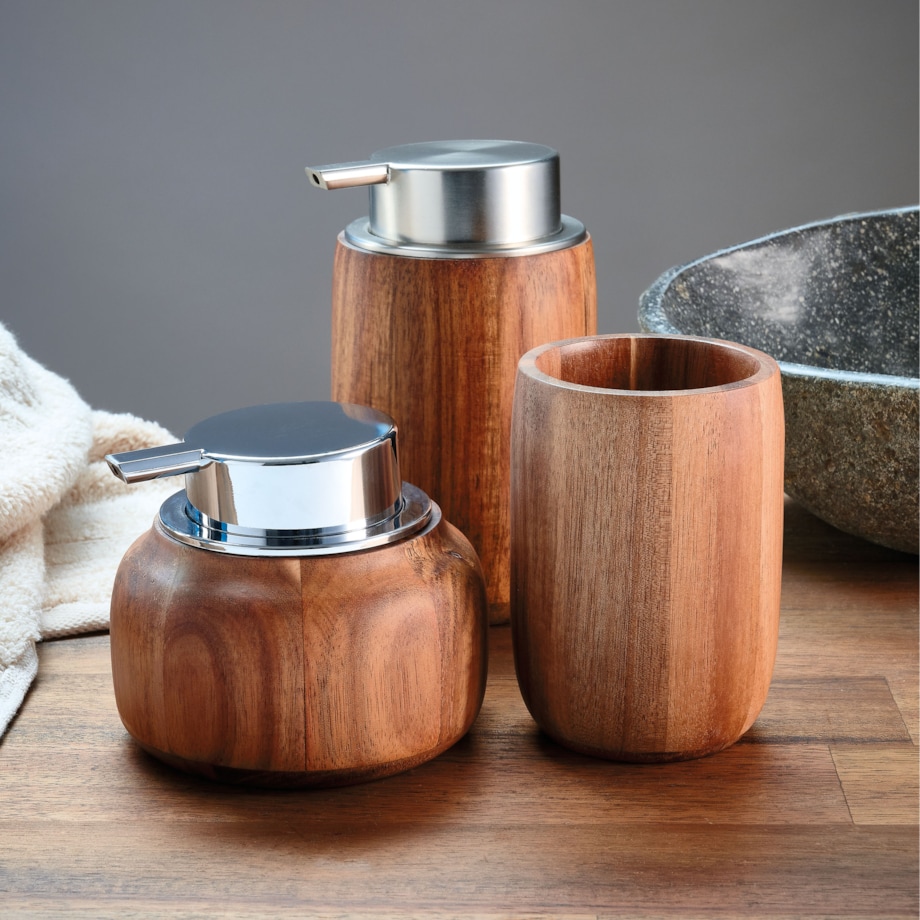 Kleine Wolke Madera Kubek łazienkowy Brown Brązowy