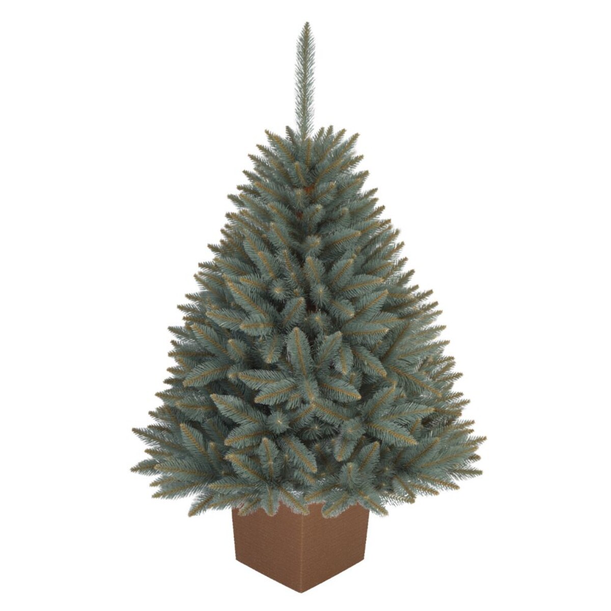 Choinka Premium Świerk SREBRNY w Kwadratowej Donicy 110 cm X-Choinka 7 kolorów donicy