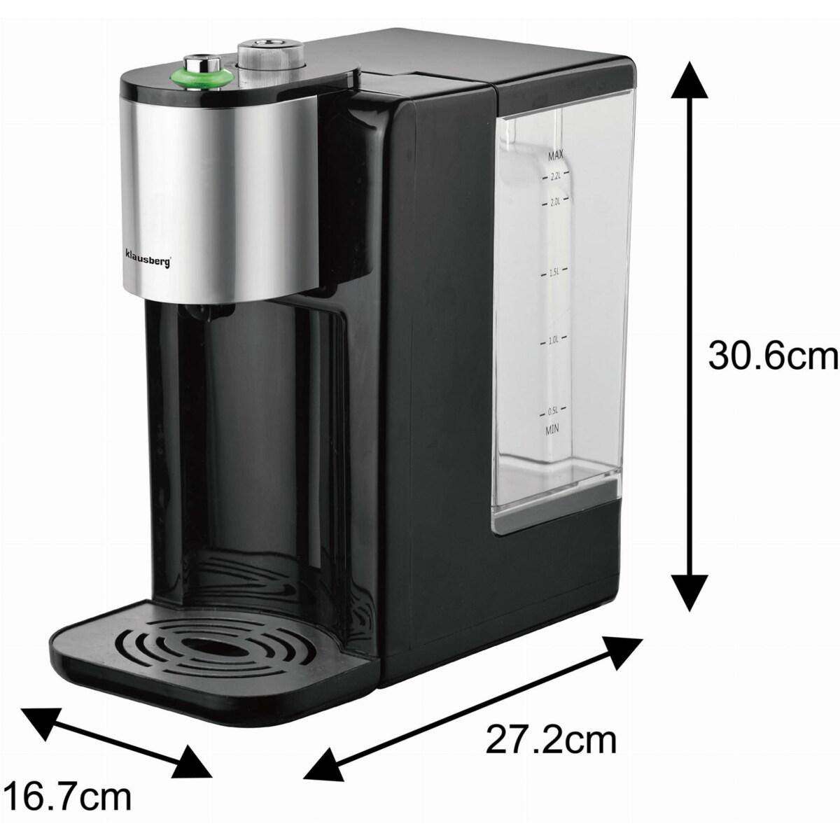 Dozownik dystrybutor podgrzewacz do gorącej wody 2.2L z regulacją temperatury KLAUSBERG