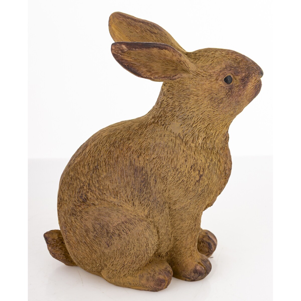 Dekoracja - para brązowych króliczków 11x8x10 i 13x6,5x9 cm MARRONE