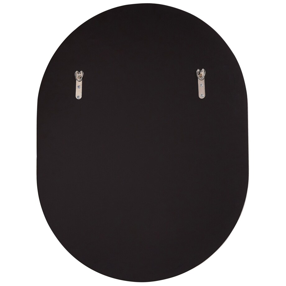 Owalne lustro ścienne 65 x 50 cm efekt marmuru RETY