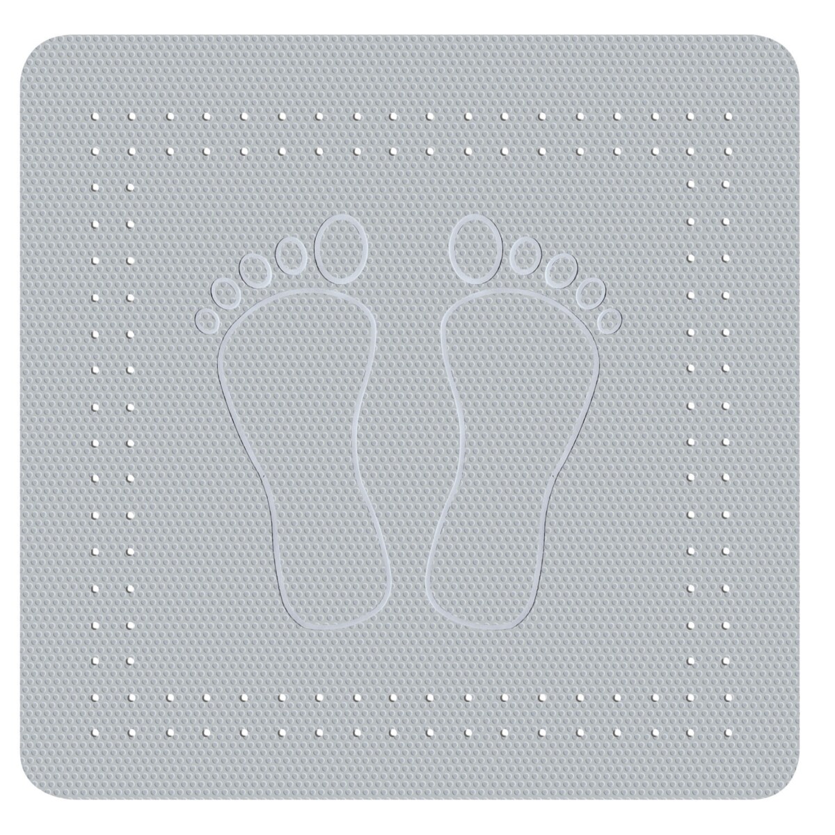 Kleine Wolke Foot Mata bezpieczeństwa pod prysznic szary 55x55 cm naturalny kauczuk