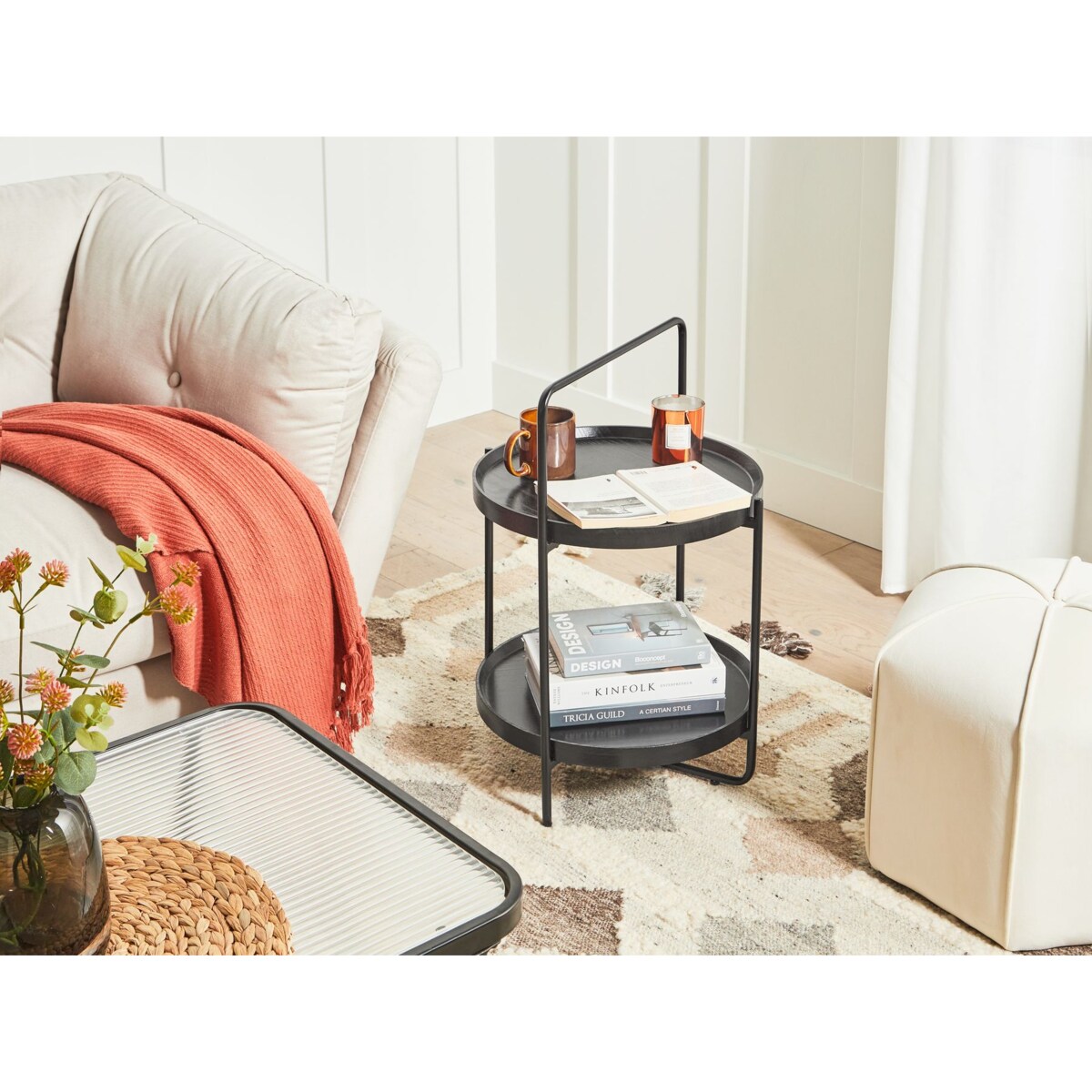 Stolik pomocniczy czarny EVART