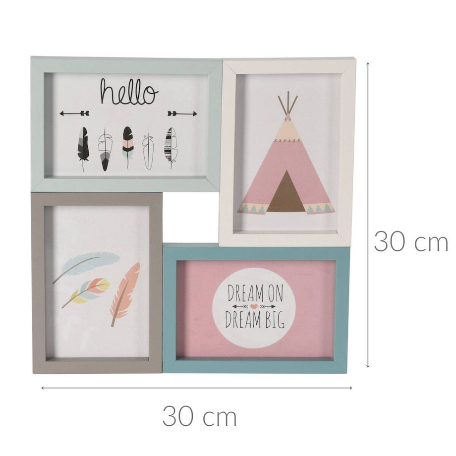 Galeria ramek na zdjęcia 10 x 15 cm, MDF, kolorowa