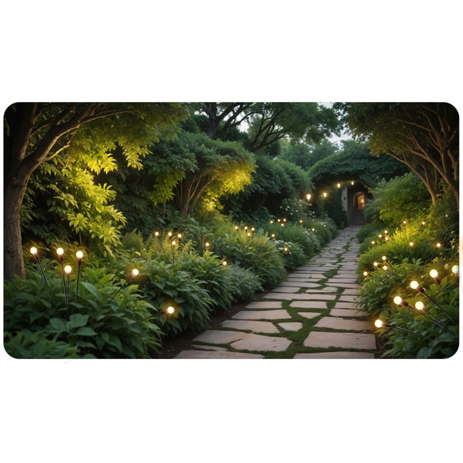 Lampki solarne do ogrodu świetliki czujnik zmierzchu Ilumen