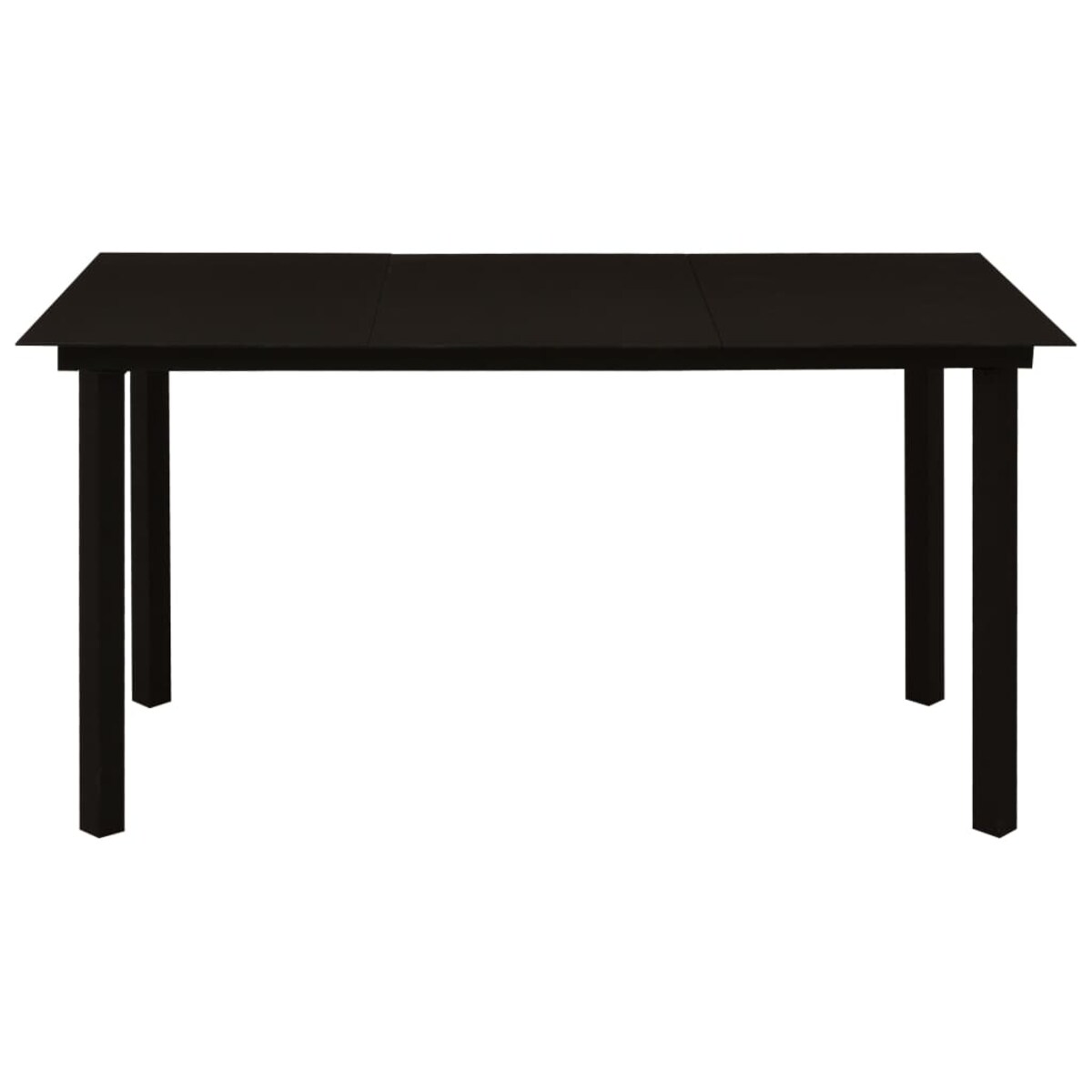 vidaXL 7-cz. zestaw mebli ogrodowych, rattan PVC, czarny