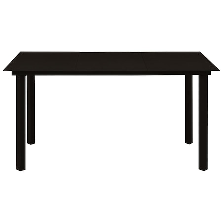 vidaXL 7-cz. zestaw mebli ogrodowych, rattan PVC, czarny