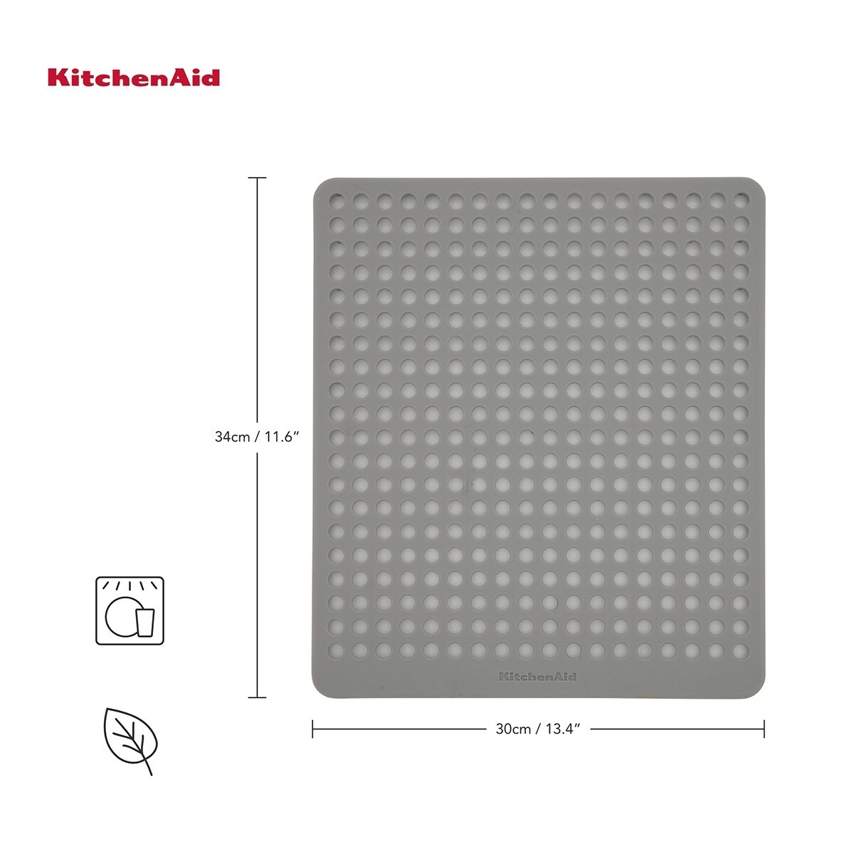 KitchenAid mata silikonowa do zlewu 29 x 34 cm