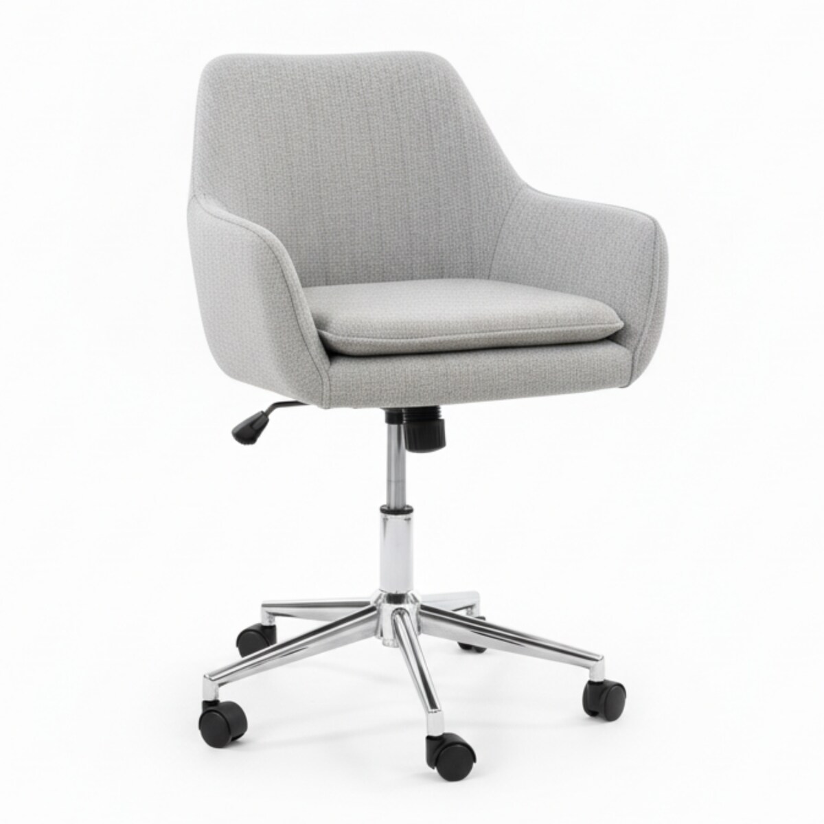 Fotel biurowy obrotowy krzesło biurowe welurowe do biurka regulowany szary