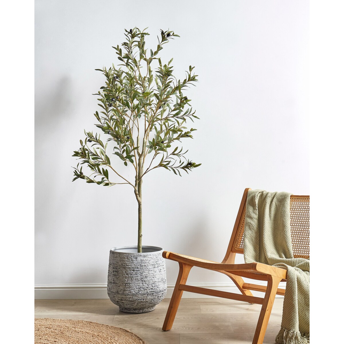 Sztuczna roślina OLIVE TREE 153 cm Zielony
